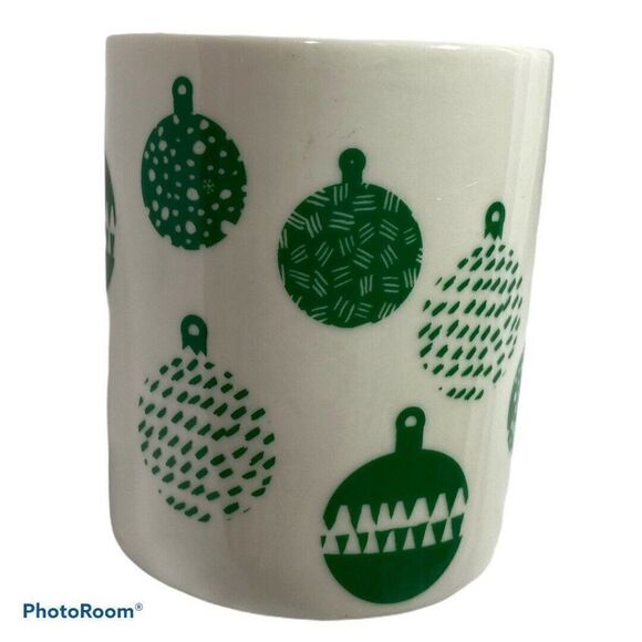 Starbucks 2016 Green White Christmas Ornament Mug - Picture 2 of 4
